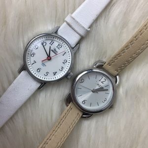 2 pack watch lot ladies timex thin band indiglo